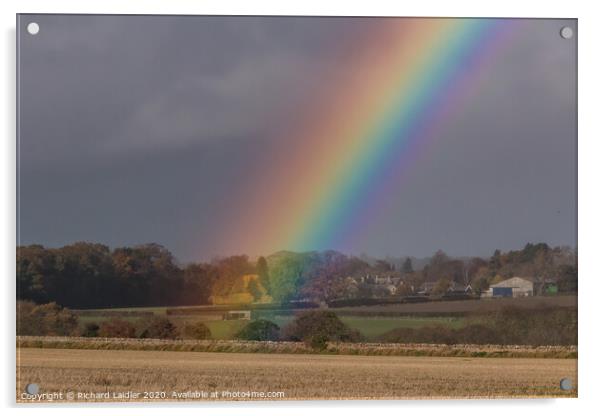 Rainbows End, East Shaws, Whorlton, Teesdale Acrylic by Richard Laidler