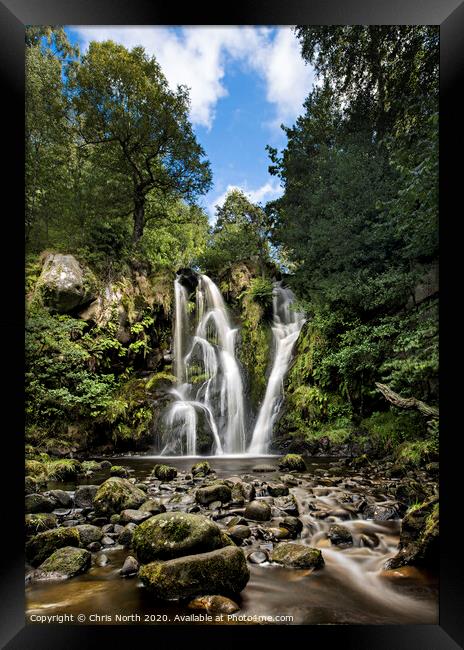Waterfall at the valley of desolation. Framed Print by Chris North