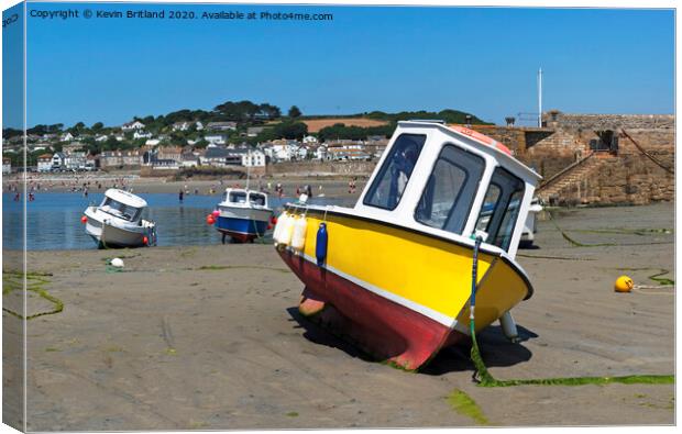 marazion beach cornwall Canvas Print by Kevin Britland