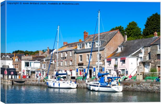 padstow harbour cornwall Canvas Print by Kevin Britland