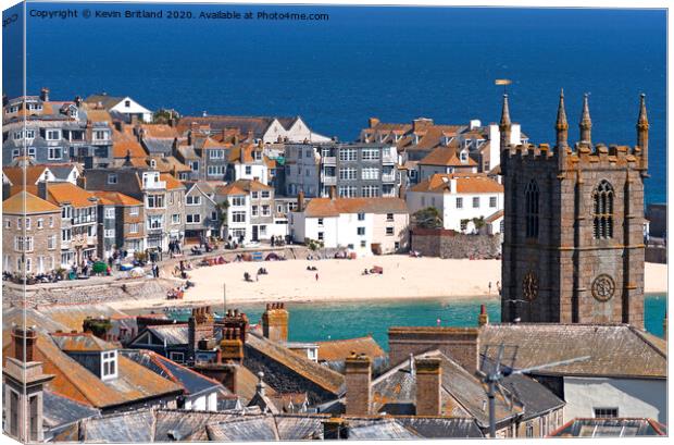 St ives Cornwall Canvas Print by Kevin Britland