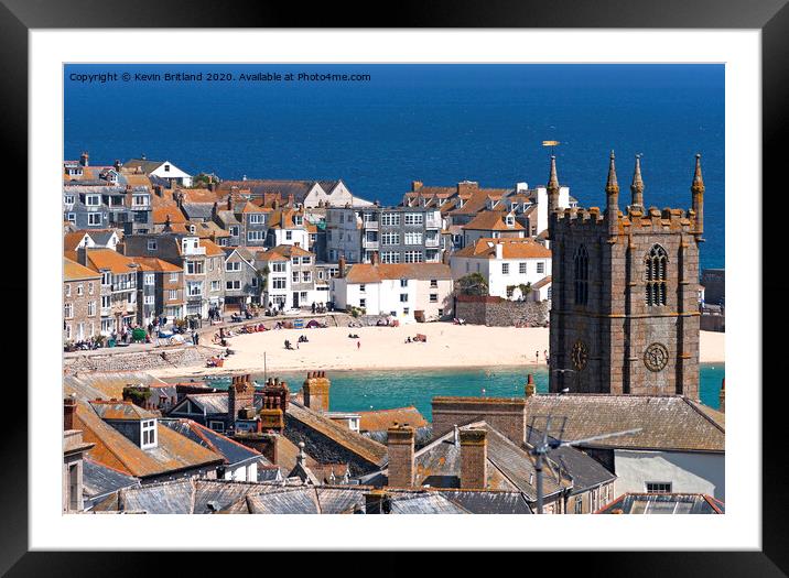 St ives Cornwall Framed Mounted Print by Kevin Britland