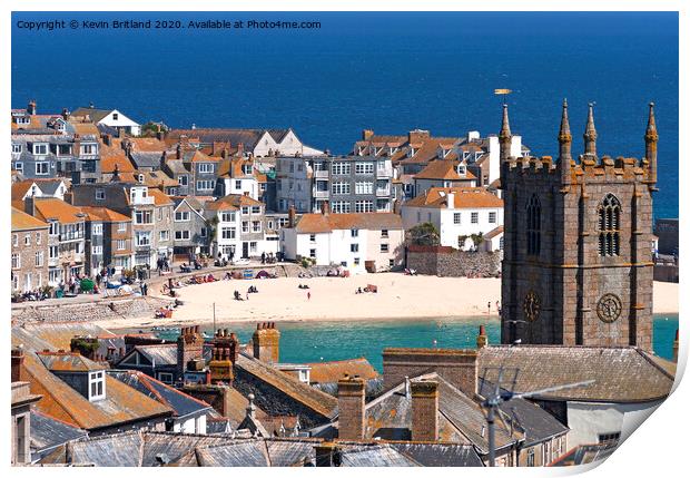 St ives Cornwall Print by Kevin Britland