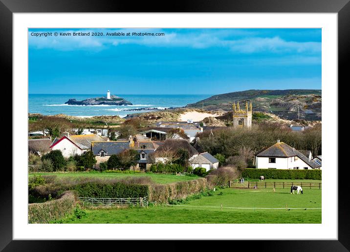gwithian cornwall Framed Mounted Print by Kevin Britland