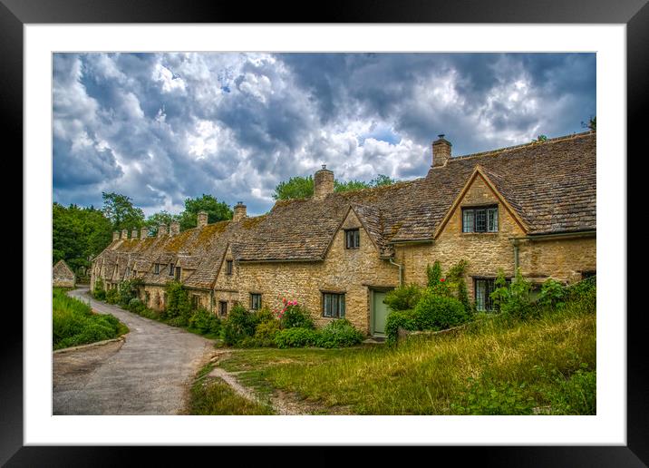 Cotswolds Chic - Beautiful Bibury Framed Mounted Print by Tracey Turner