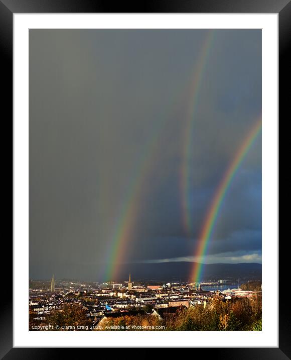 Four Rainbows  Framed Mounted Print by Ciaran Craig