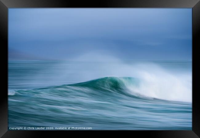Atlantic wave impressions III Framed Print by Chris Lauder