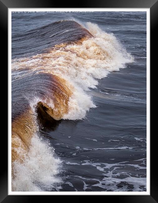 The Arch Wave Framed Print by Peter Lennon