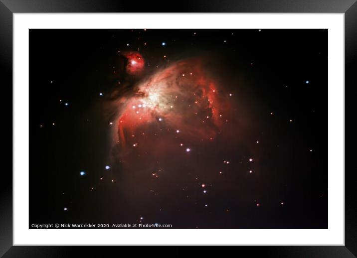 The Orion Nebula Framed Mounted Print by Nick Wardekker
