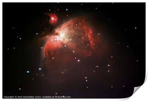 The Orion Nebula Print by Nick Wardekker