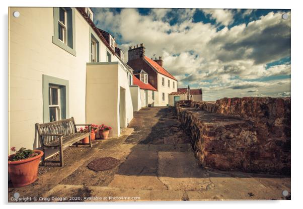 Pittenweem Fishing Village Acrylic by Craig Doogan