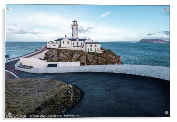 Fanad Head Lighthouse Acrylic by jim Hamilton