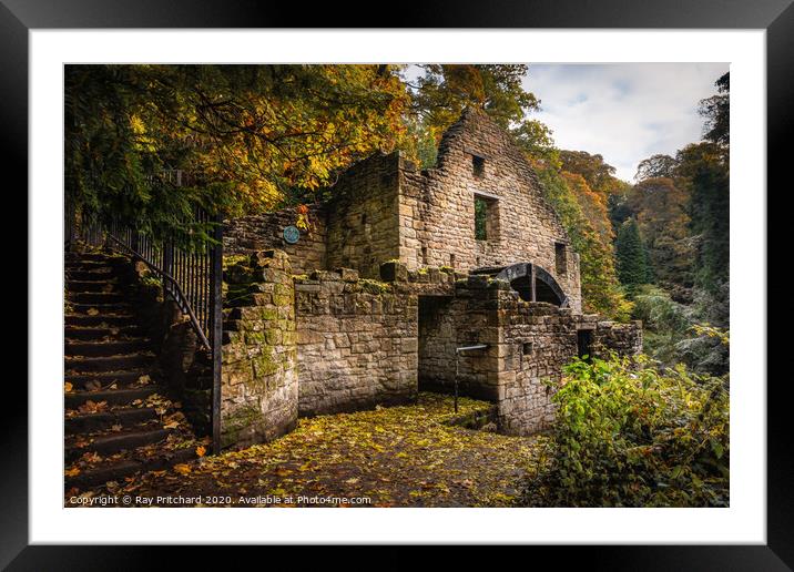 Old Mill at Jesmond Dene Framed Mounted Print by Ray Pritchard
