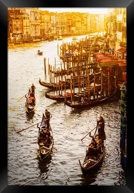 High Noon On The Grand Canal  Framed Print by Chris Lord