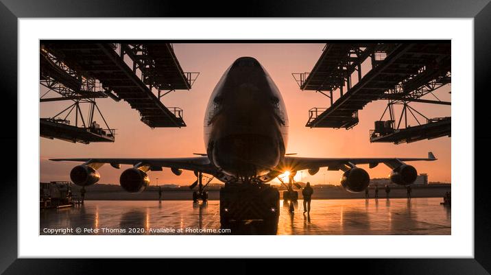 The Iconic Queen of the Skies Framed Mounted Print by Peter Thomas