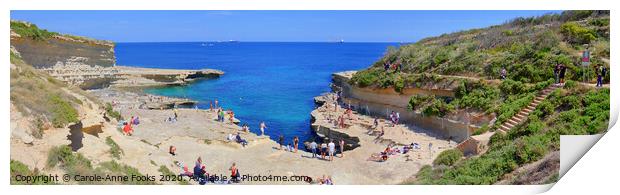 St. Peter's Pool , Malta. Print by Carole-Anne Fooks