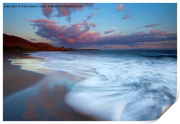 Pastel Sunset Tides Print by Mike Dawson