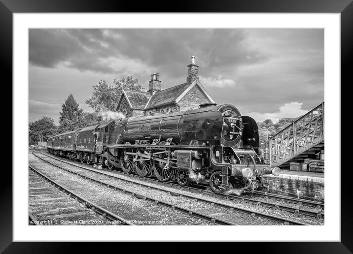 Duchess of Sutherland - Black and White Framed Mounted Print by Steve H Clark