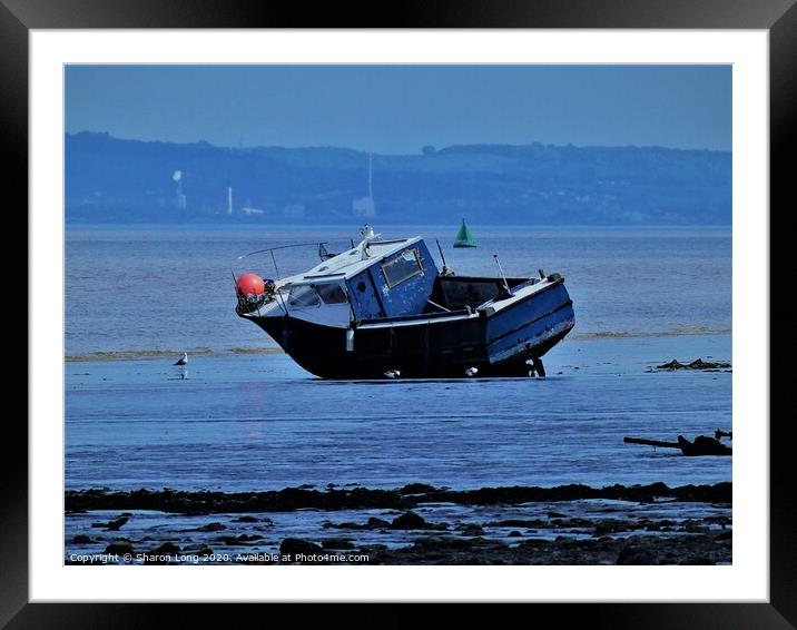 The Fishing Boat of Rock Ferry Framed Mounted Print by Photography by Sharon Long 