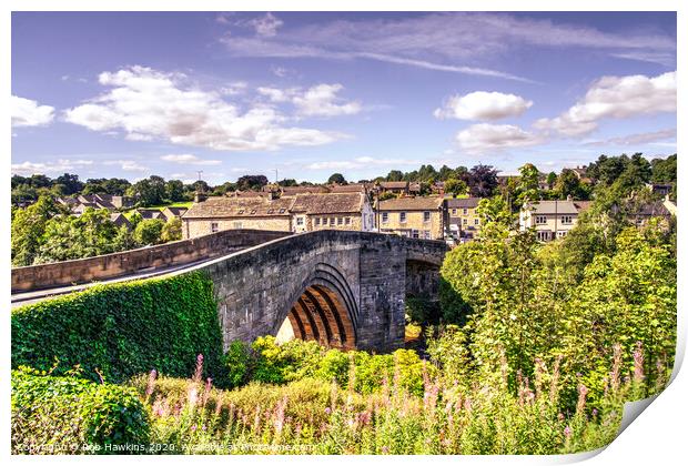 Barnard Castle Bridge Print by Rob Hawkins