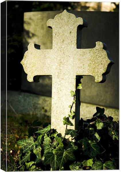 Gothic cross Canvas Print by Nathan Wright