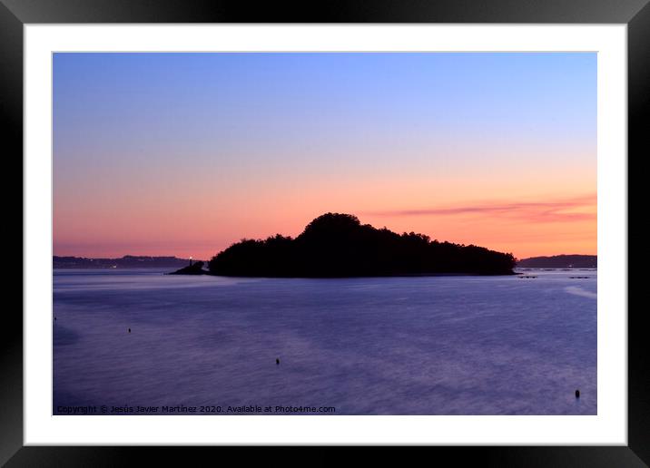 Tranquil Island Sunset Framed Mounted Print by Jesus Martínez
