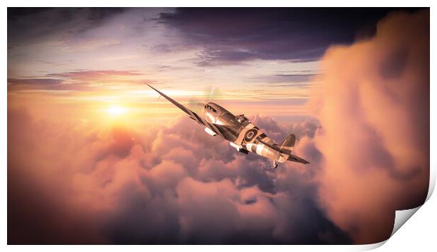 Spitfire - Best Seat In The House Print by J Biggadike