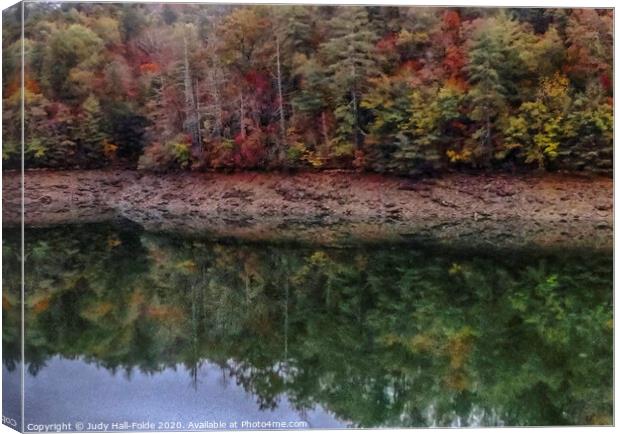 River Reflections Canvas Print by Judy Hall-Folde