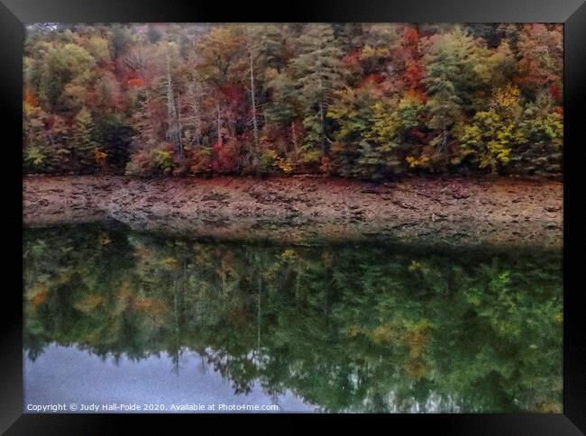 River Reflections Framed Print by Judy Hall-Folde