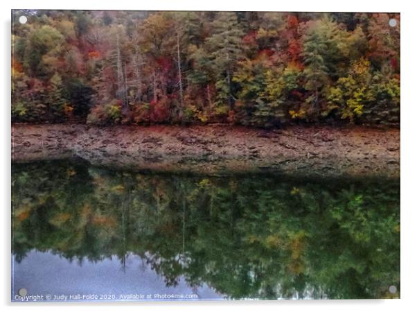 River Reflections Acrylic by Judy Hall-Folde