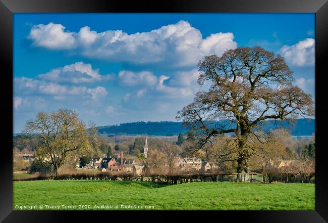 Lower Slaughter in the Cotswolds Framed Print by Tracey Turner