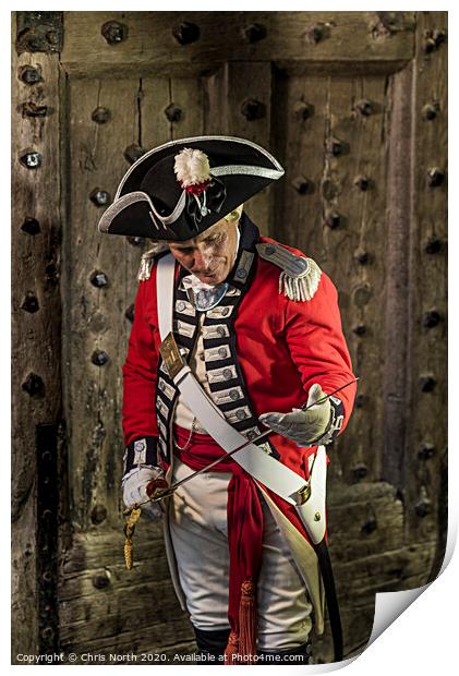 Officer of the 72nd Regiment of foot. Print by Chris North