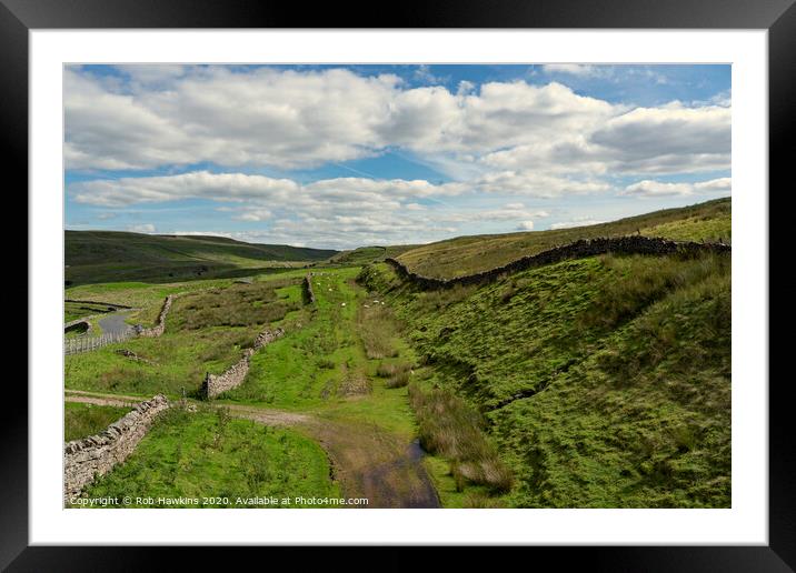 Stainmore Trackbed  Framed Mounted Print by Rob Hawkins