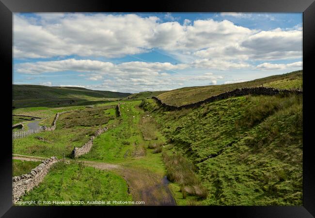 Stainmore Trackbed  Framed Print by Rob Hawkins
