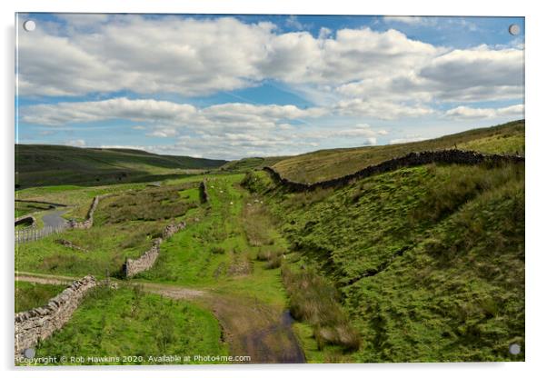 Stainmore Trackbed  Acrylic by Rob Hawkins