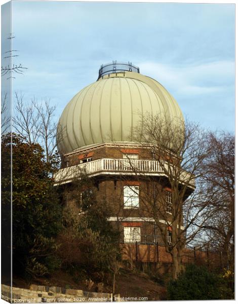Royal Observatory Greenwich in February Canvas Print by Terry Senior