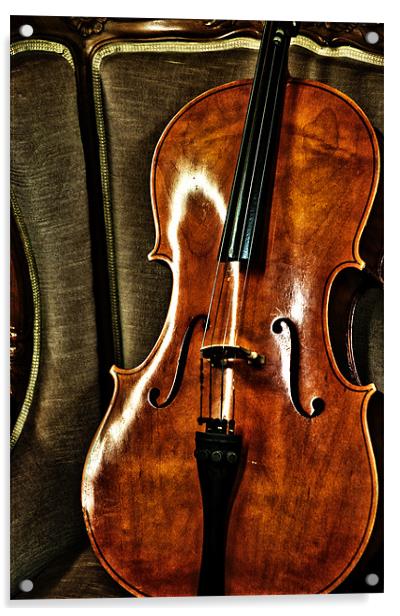 Violin Acrylic by Nathan Wright