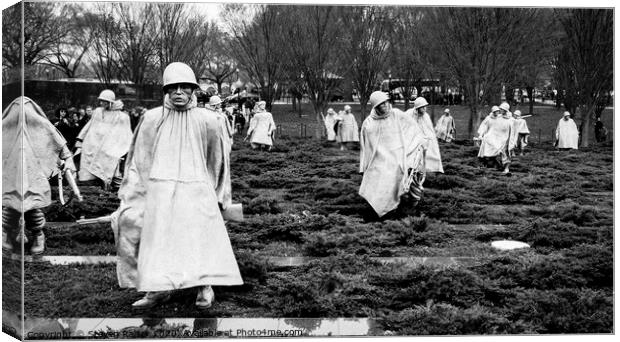 Korean War Veterans Memorial  Canvas Print by Steven Ralser