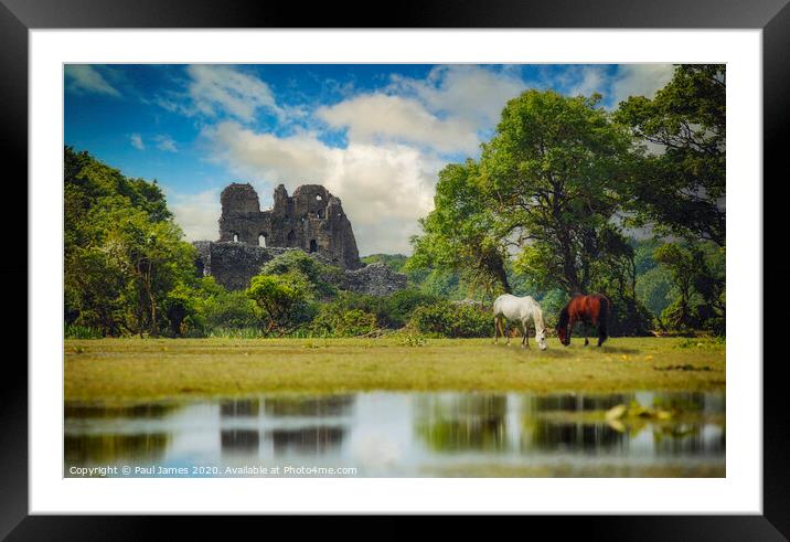 Ogmore Castle Framed Mounted Print by Paul James