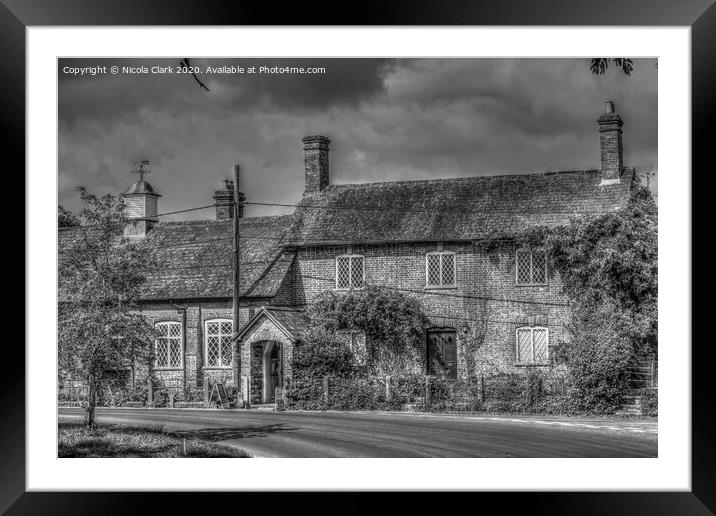 The Old School House Framed Mounted Print by Nicola Clark