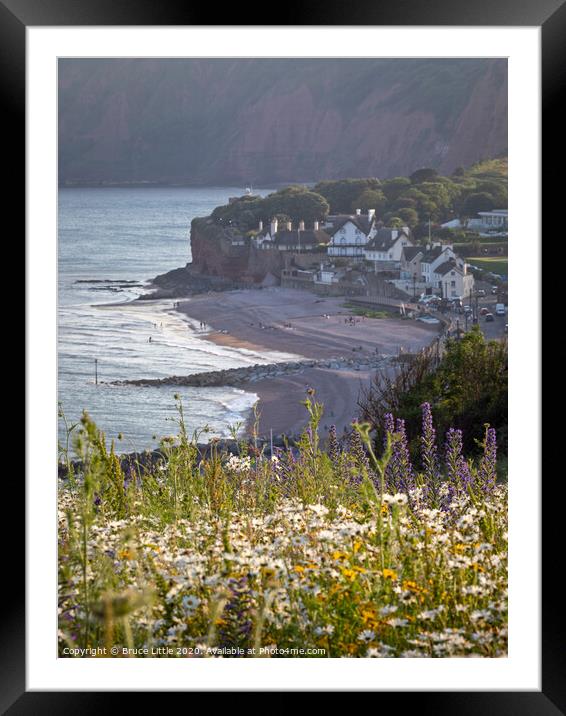 Sidmouth Summertime Framed Mounted Print by Bruce Little