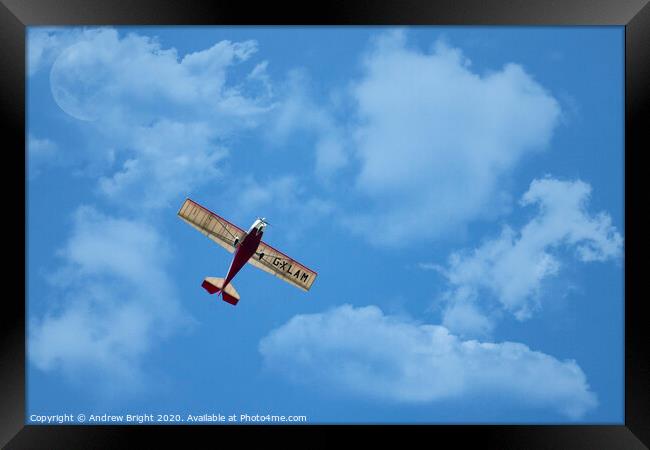 Fly Over Framed Print by Andrew Bright