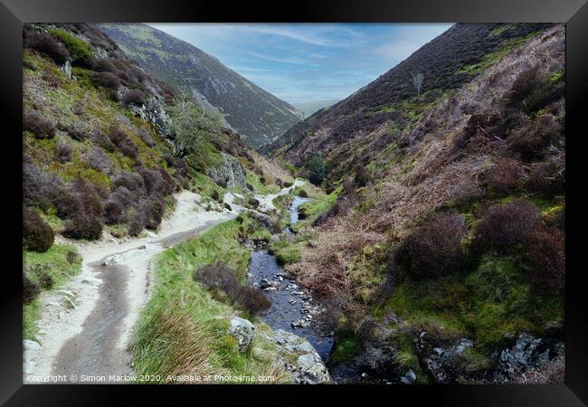 Carding Mill Valley, Shropshire Framed Print by Simon Marlow