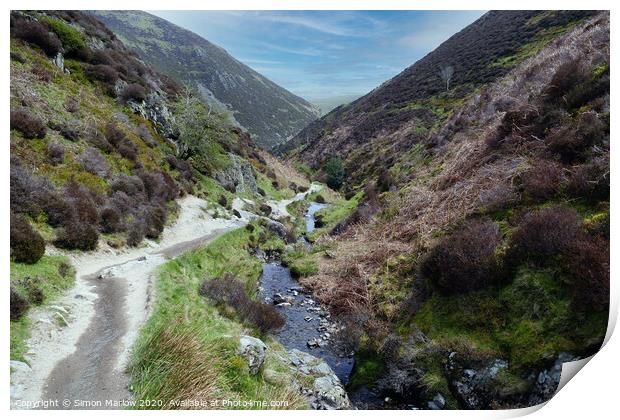 Carding Mill Valley, Shropshire Print by Simon Marlow