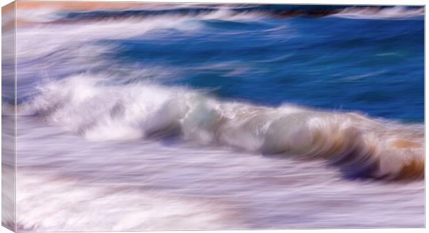 Long exposure picture from ocean waves Canvas Print by Arpad Radoczy