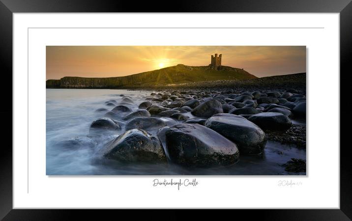 Dunstanburgh Castle no 2 of 4 Framed Mounted Print by JC studios LRPS ARPS