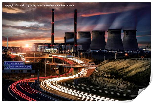 Ferrybridge Power Station  Print by K7 Photography
