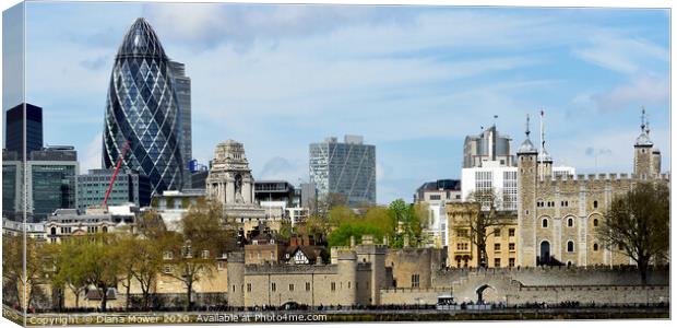  Tower of London Traitors Gate Canvas Print by Diana Mower