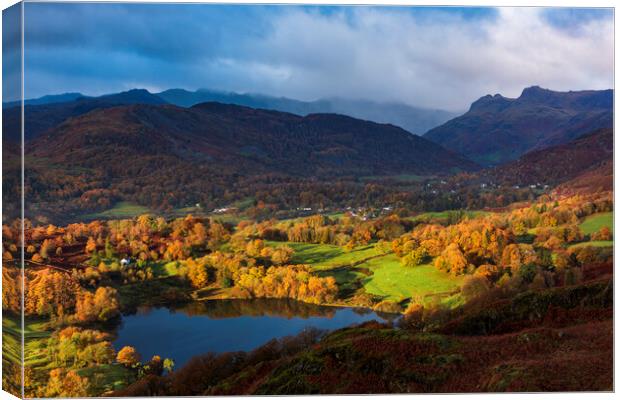 The Great Langdales Canvas Print by John Finney
