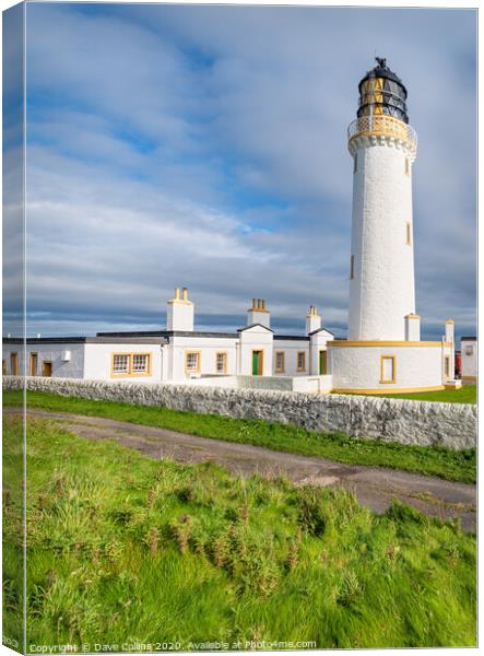 Mull of Galloway Lighthouse, Mull of Galloway Canvas Print by Dave Collins